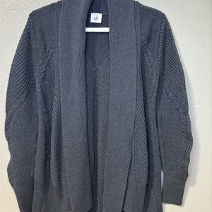 Cabi Dark Blue Knit Cardigan Sweater size M